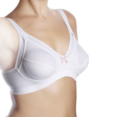Microfibre Nursing Bra (White)
